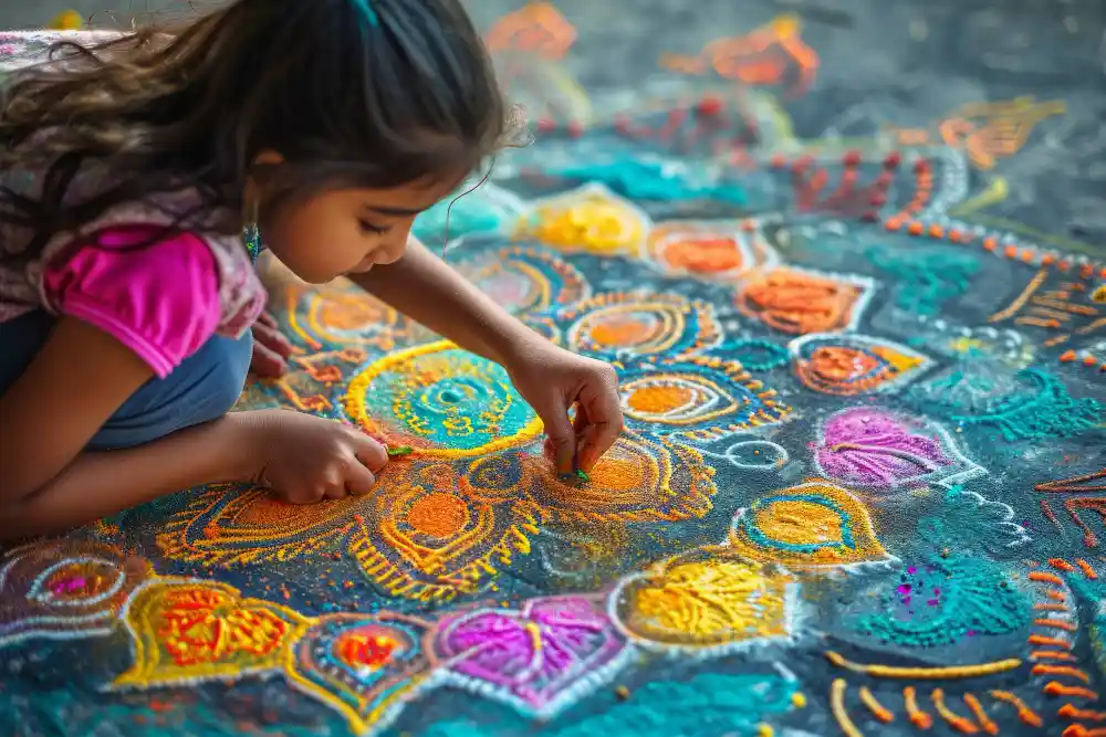 Diwali Rangoli | Earth Relief | Keshav0080